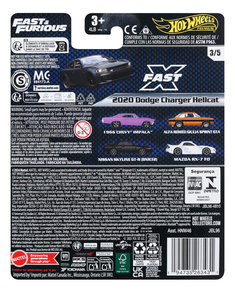EAN 0194735263431 - Hot Wheels JBL96 vehículo de juguete imagen 6