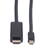 Value Mini Displayport Cable, Mini Dp-Uhdtv, St St, Schwarz, 3 M