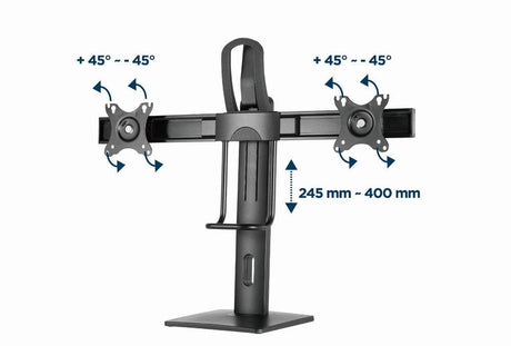 EAN 8716309127639 - Gembird MS-D2-01 soporte para monitor 68,6 cm (27") Escritorio Negro imagen 18