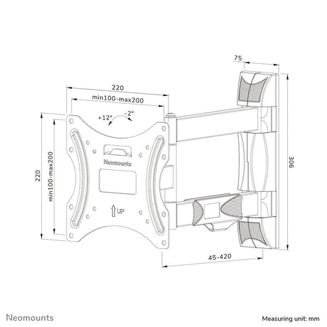 EAN 8717371448684 - Neomounts WL40-550BL12 soporte para TV 139,7 cm (55") Negro imagen 17
