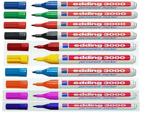 EAN 4004764008025 - Edding 3000 marcador permanente Marrón 10 pieza(s) imagen 1