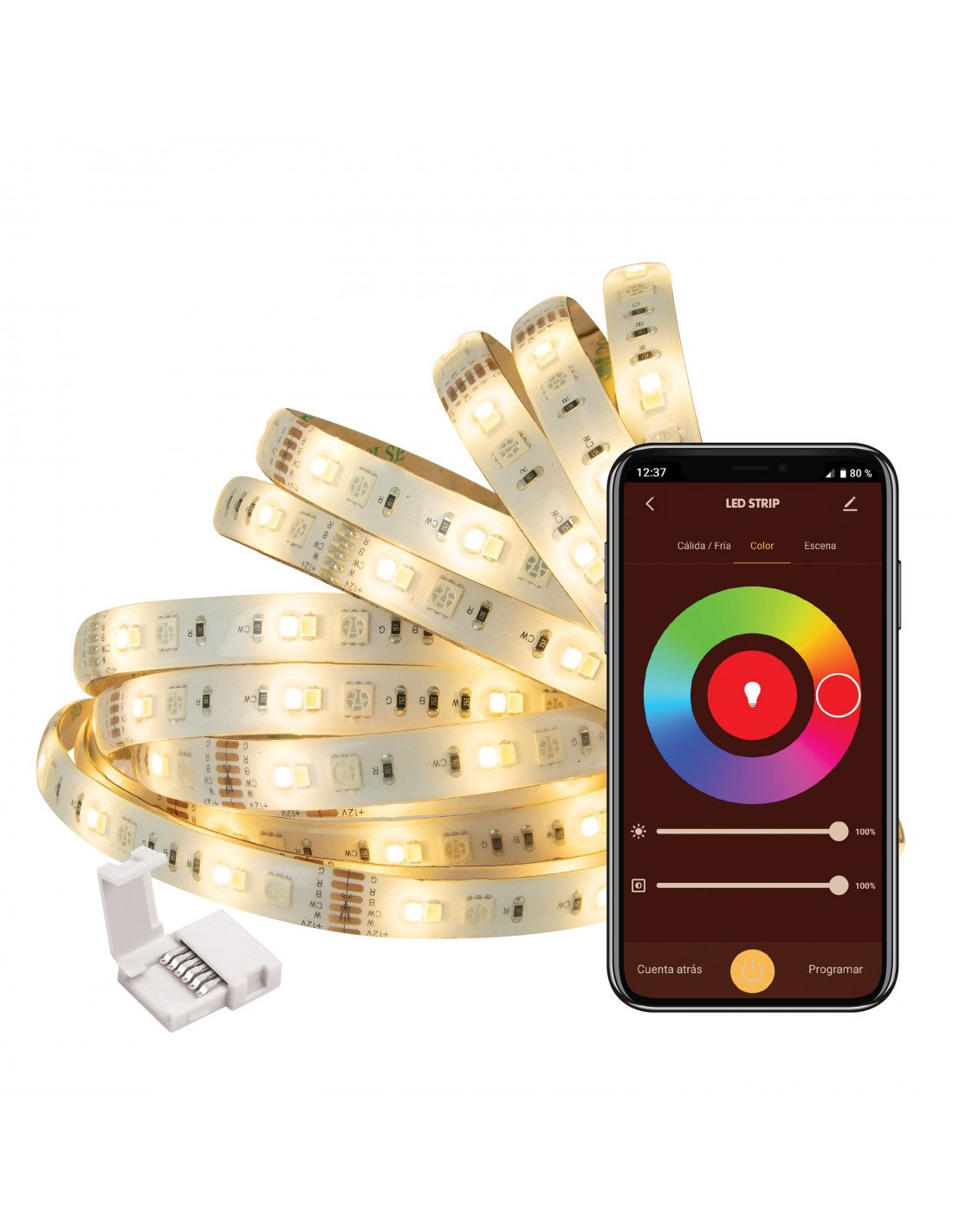 EAN 8426801164277 - Muvit MIOLST002 iluminación inteligente Tira de luz inteligente Wi-Fi 24 W imagen 2