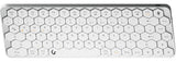 Keysonic Ksk-5020bt-S, Teclado Plateado Blanco, Disposición De, Membrana Tipo X 61010