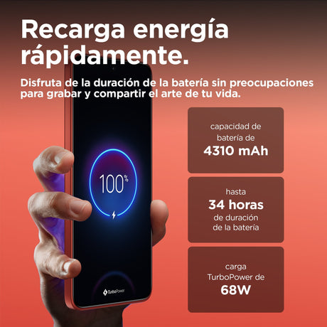 EAN 840023278433 - Motorola edge 50 Neo 16,1 cm (6.36") SIM doble Android 14 5G USB Tipo C 8 GB 256 GB 4310 mAh Rojo imagen 8