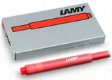 Lamy Cartucho T10 Red Recambio 825 Para Pluma Tinta Rojo Caja 5u