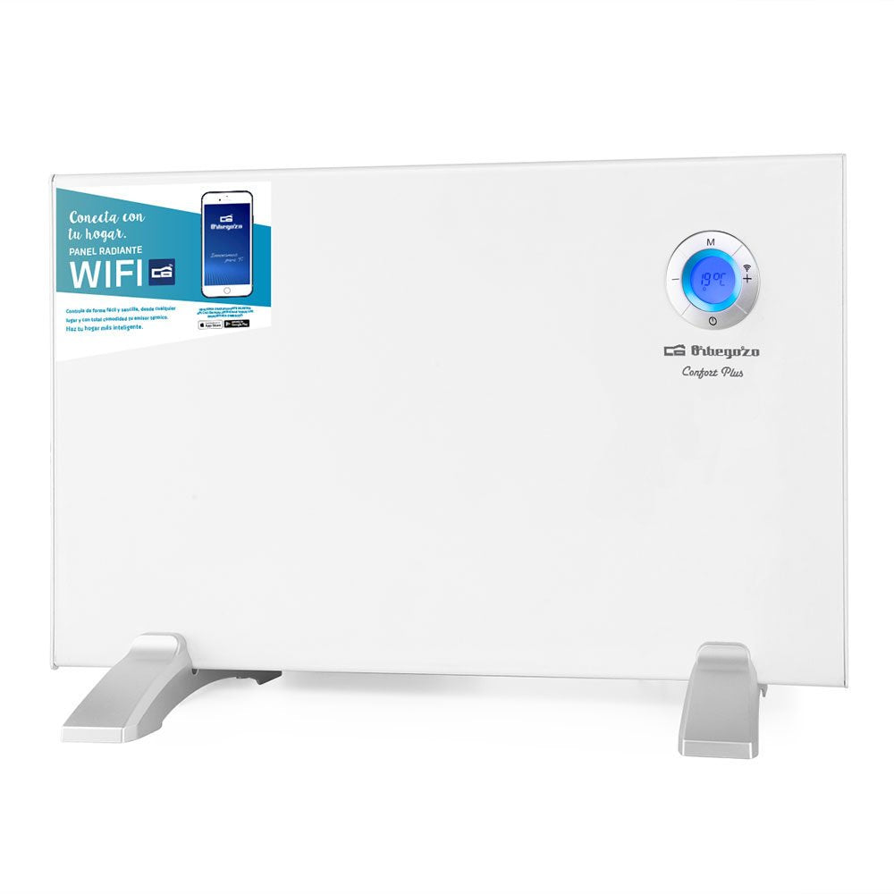 Orbegozo Rew 1000 Panel Radiante Wi-Fi Inteligente - Control Por Voz - Programacion Diaria Y Semanal - Deteccion De