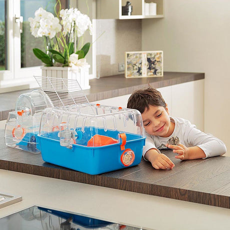 EAN 8010690073101 - Ferplast Combi 2 Hámster Azul, Transparente imagen 2