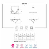 Obsessive - 870-Sec-1 Set Dos Piezas Con Abertura S/M