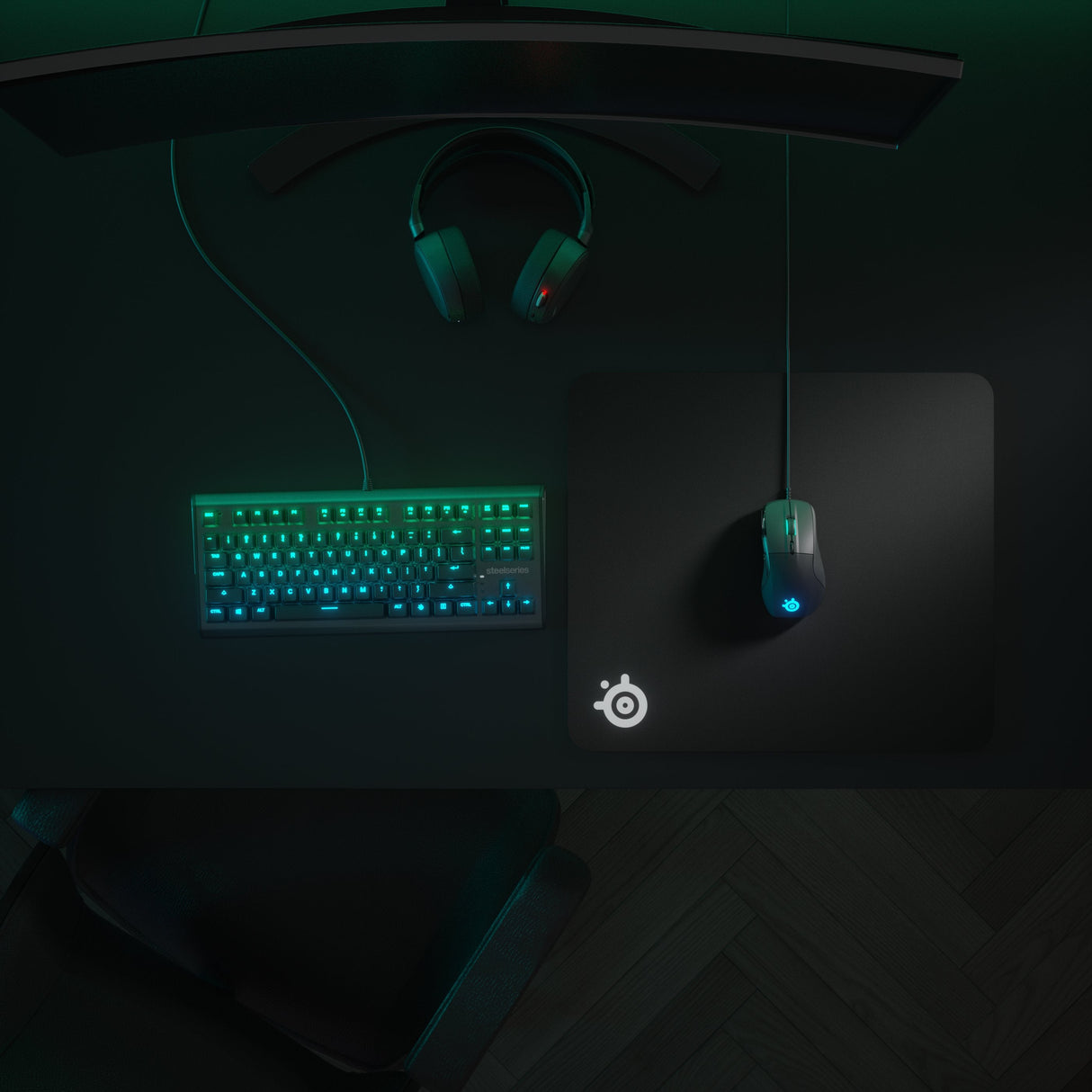 Alfombrilla Steelseries Qck Heavy Tela Steelseries Qck Heavy, Negro
