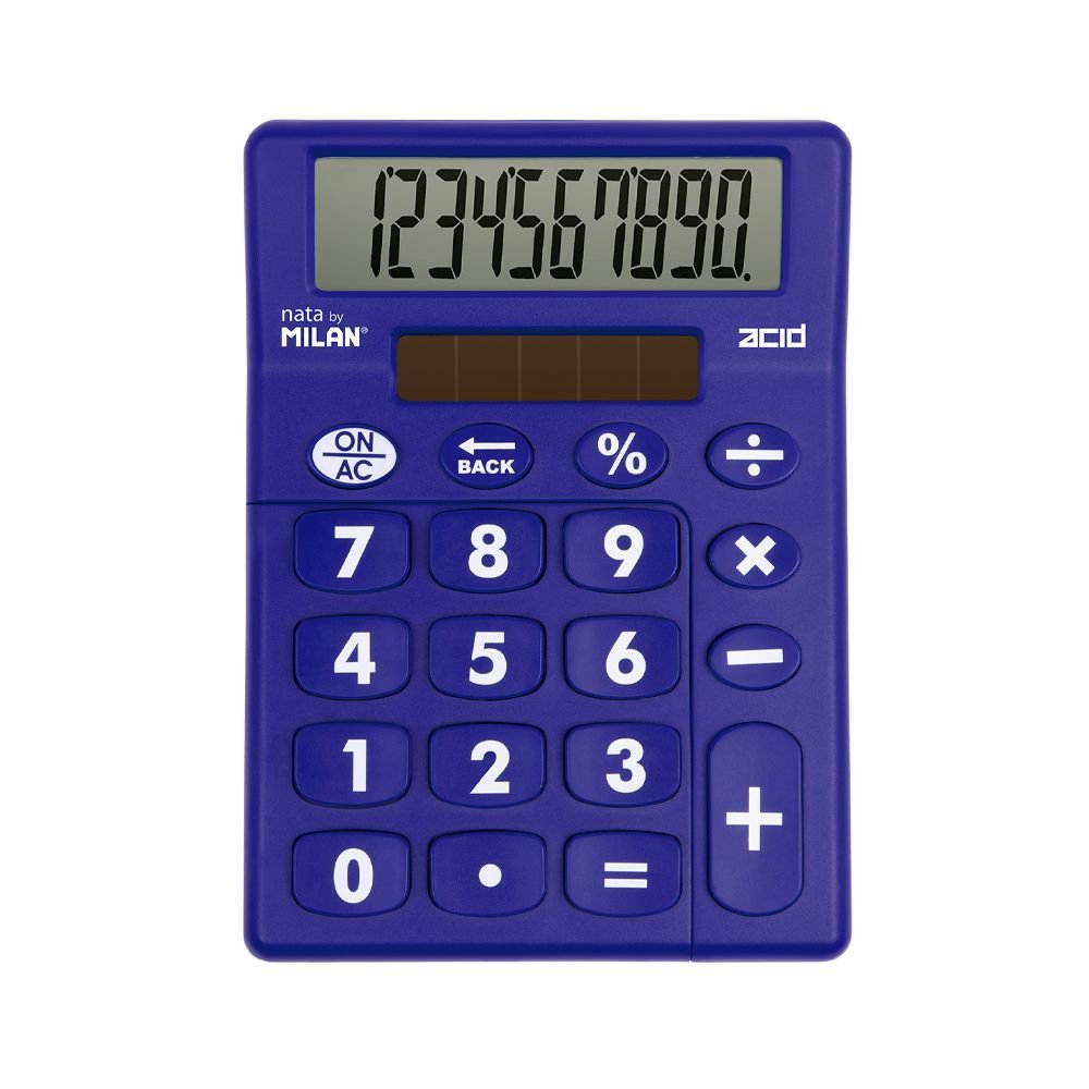Milan Calculadora Sobremesa 10 Dígitos Acid Caja Expositora 6 Ud C/Surtidos