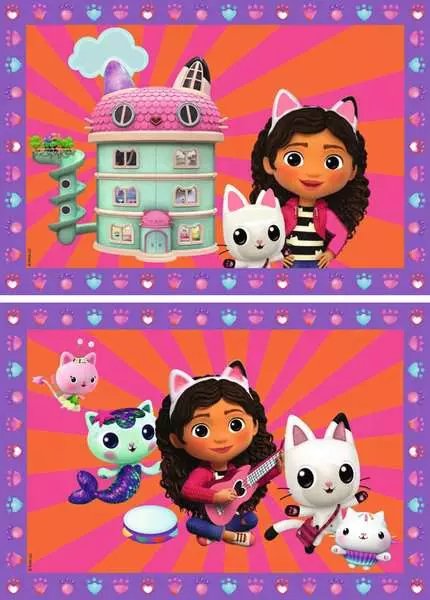 Pintura De Ravensburger Según Numbers Junior - Dreamworks Gabby'S Dollhouse 2 Motivos 23754