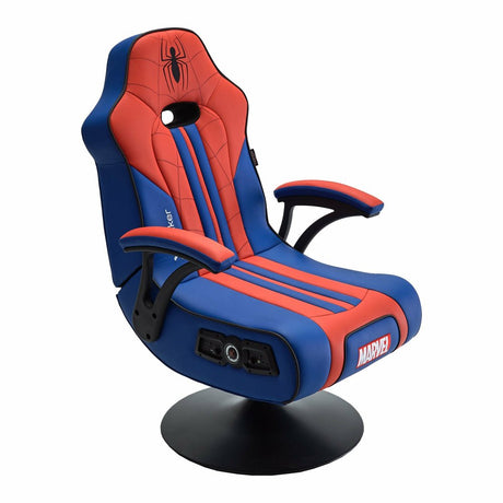 EAN 0094338211955 - X Rocker 2021195 silla para videojuegos Silla gaming Asiento acolchado Azul, Rojo imagen 10