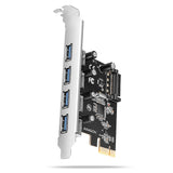 Pceu-430rs Kontroler Pcie 4x Port Usb 3.2 Gen 1, Uasp, Chipset Renesas, 15-Pin Sata Cargador