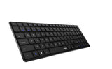 Teclado Rapoo Wireless Y Bluetooth E9100m Portugues 2.4ghz Bt 3.0 4.0 DiseãO Ultrafino Negro