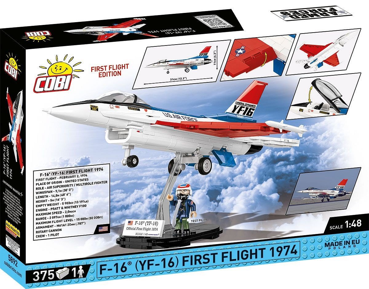 Cobi F-16 (Yf-16) Primer Vuelo 1974, Juguetes De Diseño Cobi-5892