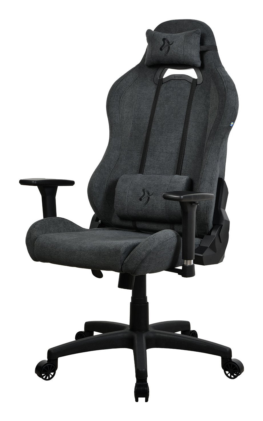 Silla Gaming Arozzi Torretta De Tejido Suave -Gris Oscuro
