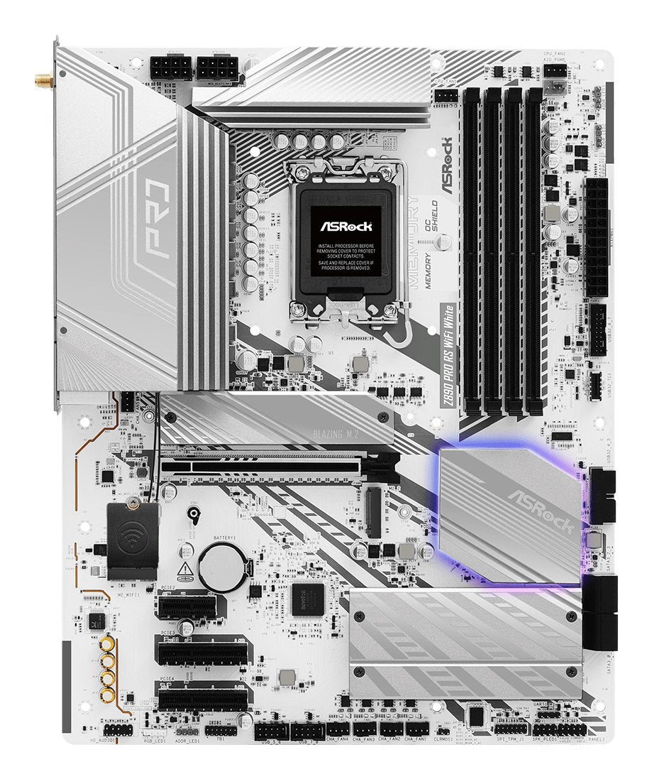 Asrock Z890 Pro Rs Wifi White Intel Ddr5 S1851