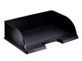 Leitz Plus Jumbo Bandeja Portadocumentos De Gran Capacidad - Acceso Apaisado - Hasta 10uds Apilables - Negro