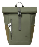 EAN 4260709015637 - Rivacase Eden mochila Mochila de viaje Oliva cuero PU, Poliéster, Tereftalato de polietileno reciclado (r imagen 8