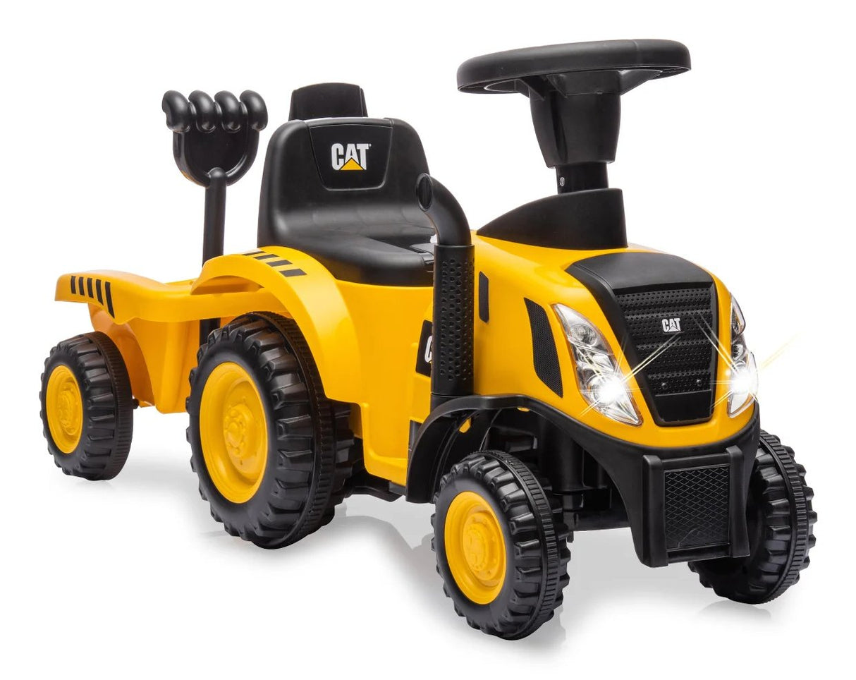 Jamara Rutscher Caterpillar Traktor Con Anhänger 2in1 Amarillo