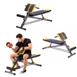EAN 5907695596557 - HMS Fitness LSR8311 Banco de musculación multiposición Asiento ajustable Hogar Negro, Amarillo imagen 5