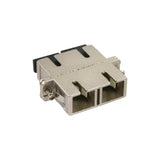 Adaptador Metálico De Fibra Óptica Inline Duplex Sc/Sc Mm Funda De Cerámica Con Brida