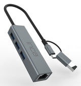Inca Adaptador Iutp-03tx Ethernet > Usb Und Typ-C 1000mbit S