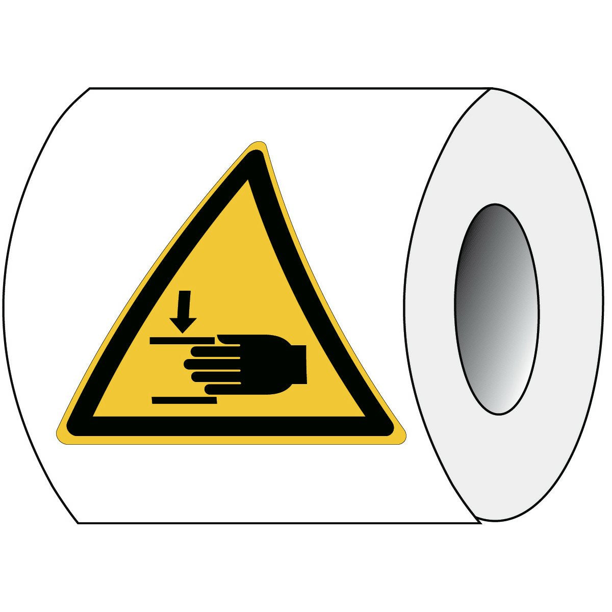 Iso Safety Sign - Warning  Crushing Of Hands