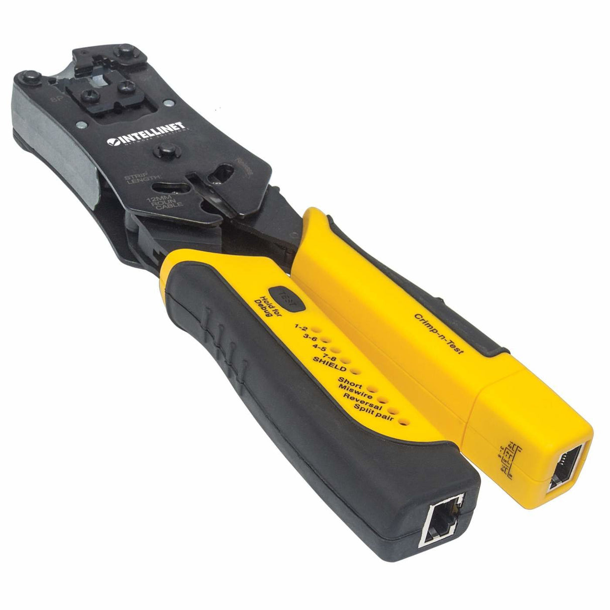 EAN 0766623780124 - Intellinet 780124 crimpadora Herramienta para prensar Negro, Amarillo imagen 2