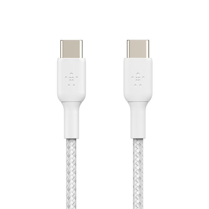 Belkin Geflochtenes Usb-C   Usb-C-Cable 0,15m, Weiss