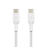 Belkin Geflochtenes Usb-C   Usb-C-Cable 0,15m, Weiss