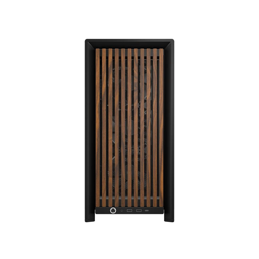 Caja Pc  Corsair Frame 4000d Rs Wood Mid-Tower Black/Walnut Cc-9011340-Ww