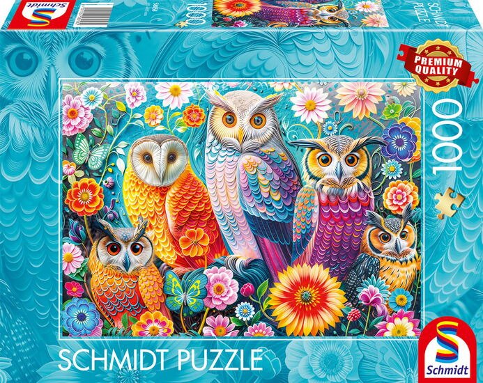 Schmidt Juegos Eulen Y Blumen 1000 Piezas) 58058