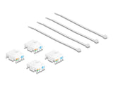 Keystone Modul Rj45 Buchse Cat.6a Stp 4 Stück