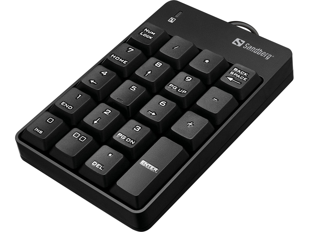 Teclado Numerico Sandberg, Usb, Negro