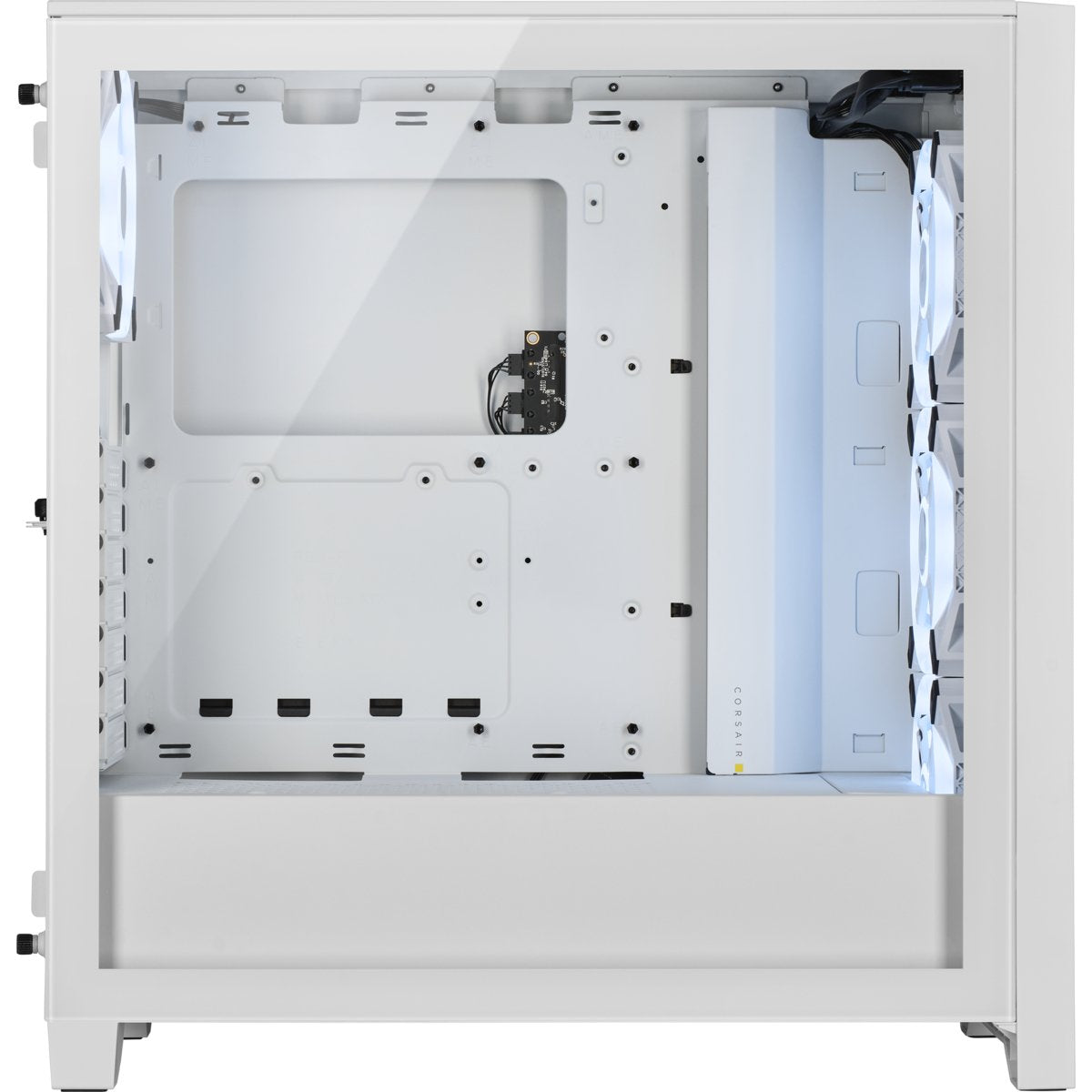 Caja Pc Atx Semitorre Corsair Icue 4000d Rgb Airflow Cristal  Blanca