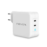 Cargador Pd Nevox 100w Usb-C Gan Blanco (1918)
