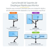 EAN 0065030888356 - StarTech.com ARMSLIM2USB3 soporte para monitor 86,4 cm (34") Escritorio Negro imagen 14
