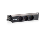 EAN 4015867175491 - Equip 333299 unidad de distribución de energía (PDU) 3 salidas AC 1U Negro imagen 1