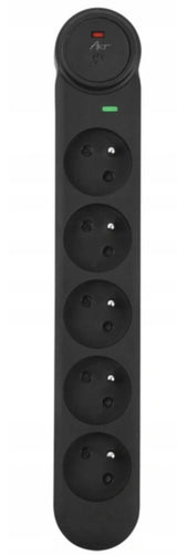 EAN 5906721172994 - ART F2100 base múltiple 1,5 m 5 salidas AC Interior Negro imagen 3