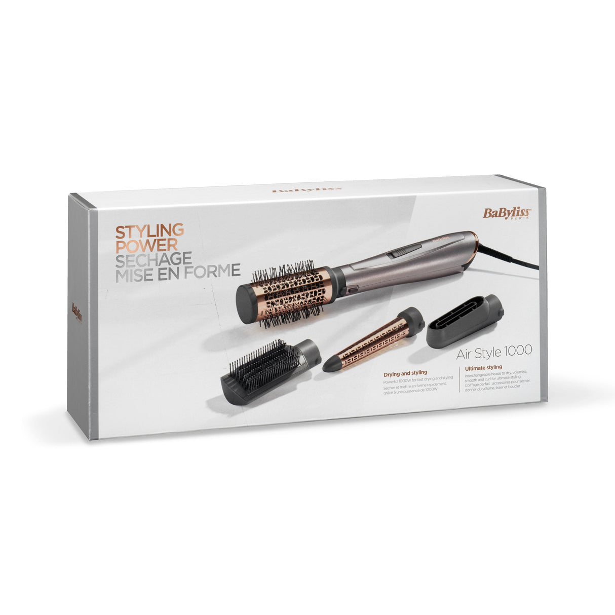 EAN 3030050153781 - BaByliss Air Style 1000 Kit de peluquería Caliente Negro, Cobre, Paladio 1000 W 2,5 m imagen 14
