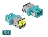 Lwl Kupplung Mit Laserschutzklappe Sc Simplex Buchse Zu Sc Simplex Buchse Multimode Aqua