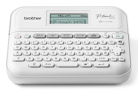 EAN 4977766823425 - Brother PT-D410 impresora de etiquetas Transferencia térmica 180 x 180 DPI 20 mm/s Alámbrico TZe QWERTY imagen 1
