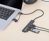 EAN 766623181006 - Manhattan 181006 hub de interfaz USB 3.2 Gen 1 (3.1 Gen 1) Type-A 5000 Mbit/s Gris imagen 5