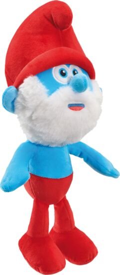 Schmidt Play The Smurfs: Papa Schlumpf Plush Figura, Juguete Tierno 42282