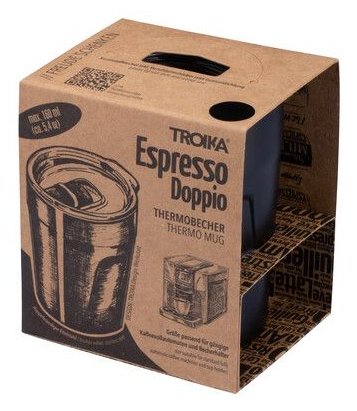 Troika Thermobecher Espresso Doppio Negro