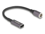 Delock 80781 Cable De Carga Para Portátil Usb Type-C Hembra A Conector Magnético De 8 Pines, 15 Cm.