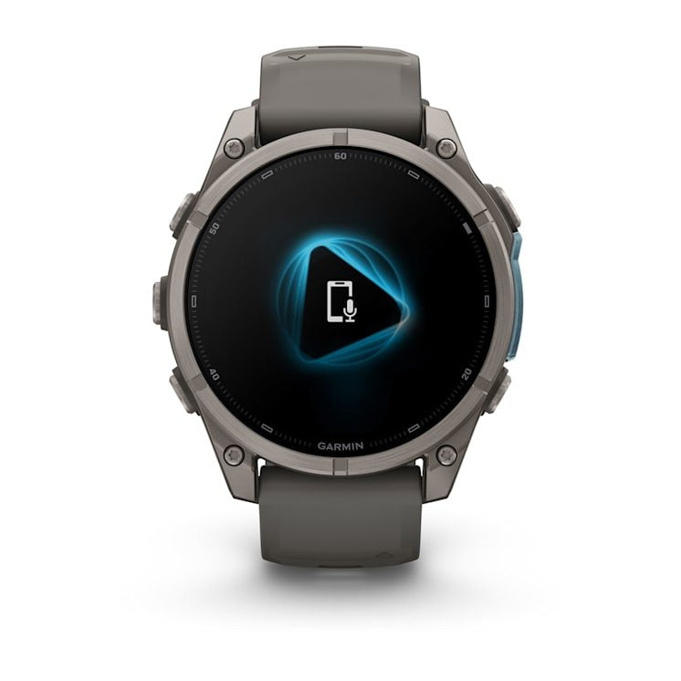 Garmin Fenix 9 Titanio Con Correa De Silicona En Gris Smartwatch 47mm