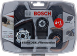 Bosch Professional Starlock Best For Renovation 4+1, Juego De Hojas De Sierra De 5 Piezas, Para Herramientas Multifuncionales 2608664624
