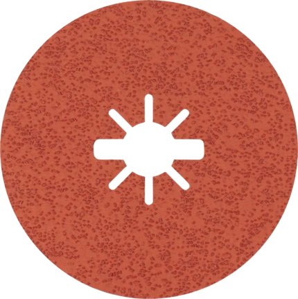 Bosch Professional X-Lock Expert R782 Prisma Disco Abrasivo De Fibra Cerámica, Ø 125 Mm, K36 5 Piezas, Diámetro 22,23 Mm 2608621808